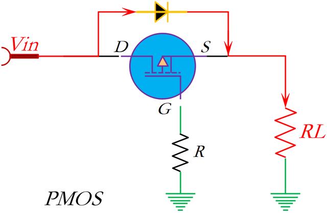 PMOS防反接保護電路