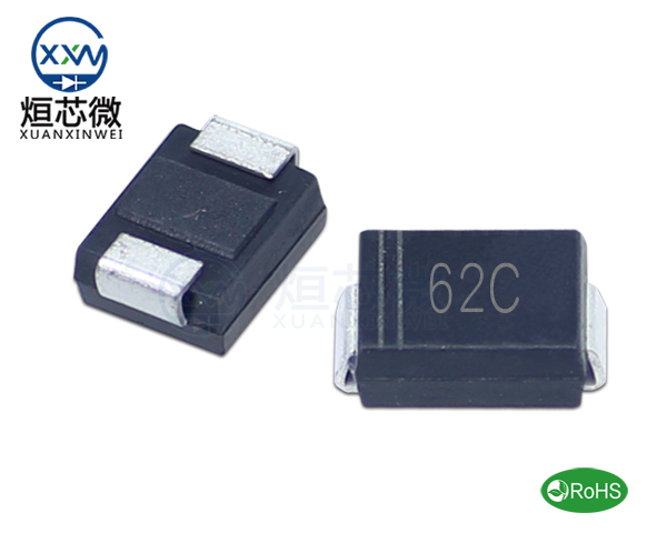 P6SMB62CA參數,TVS二極管P6SMB62CA瞬態(變)抑制二極管